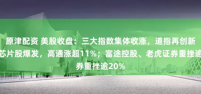 原津配资 美股收盘：三大指数集体收涨，道指再创新高！芯片股爆发，高通涨超11%；富途控股、老虎证券重挫逾20%